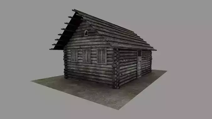 Russian old log house 1900 era