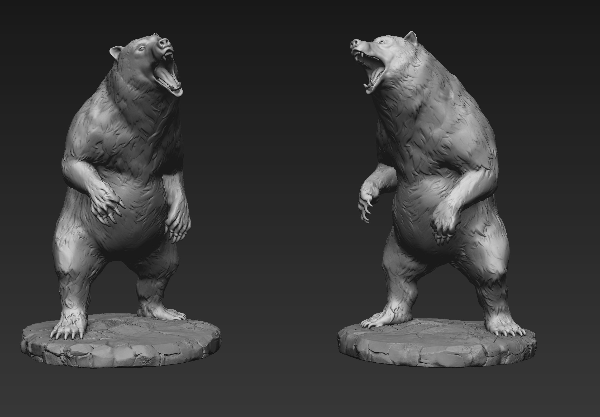 Zbrush Bear 3D model_4