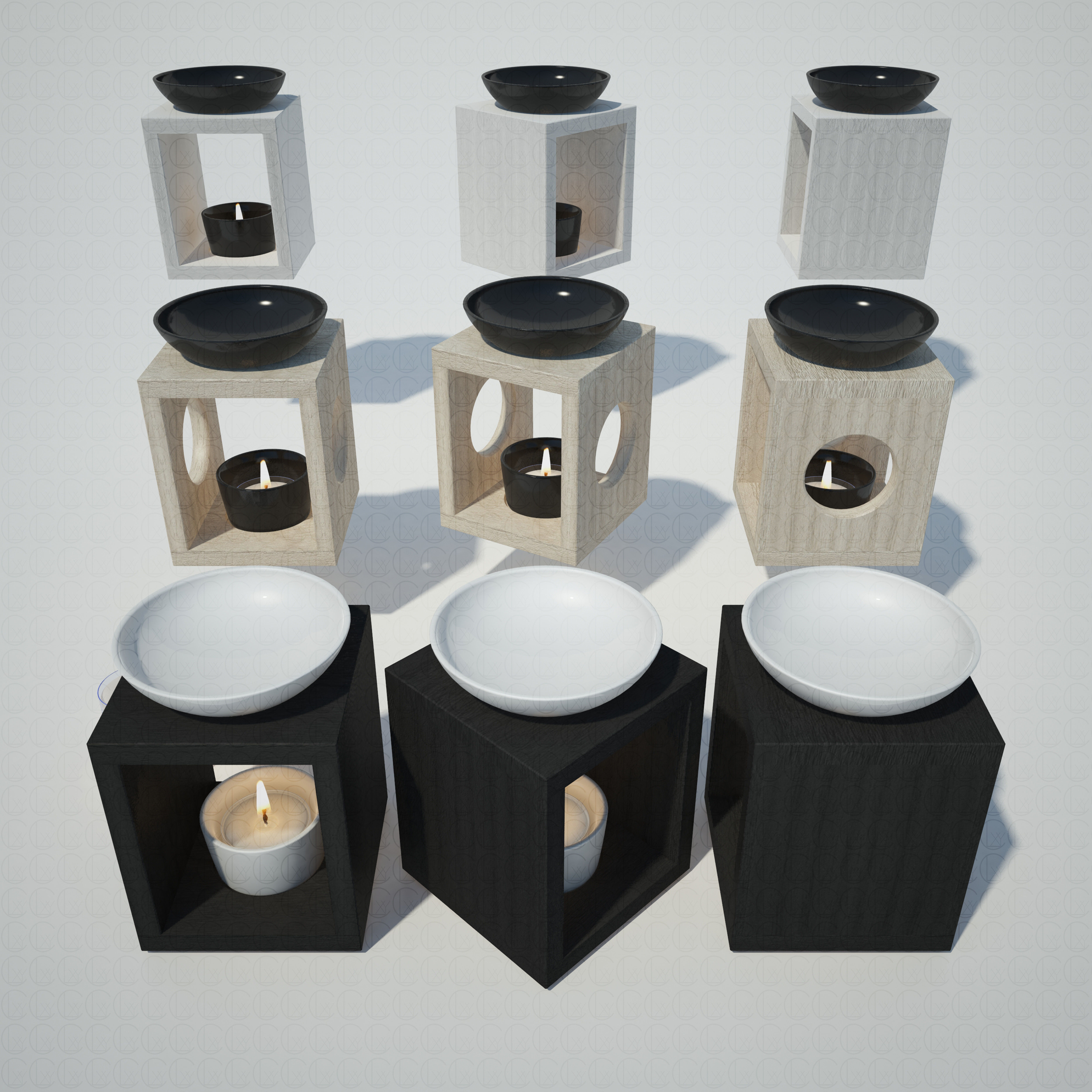 OIL BURNER DIFFUSERS 3D Model Collection_44