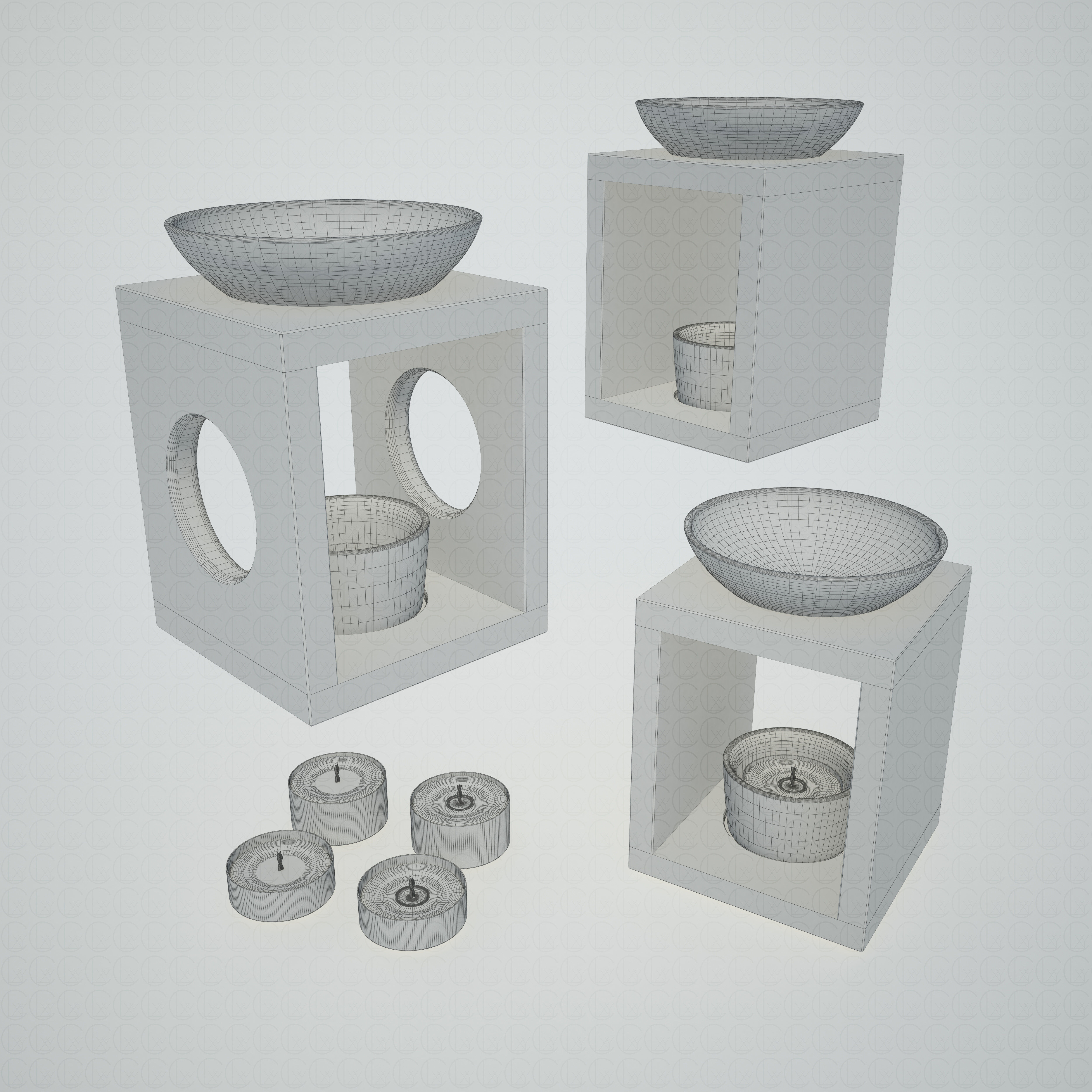 OIL BURNER DIFFUSERS 3D Model Collection_46