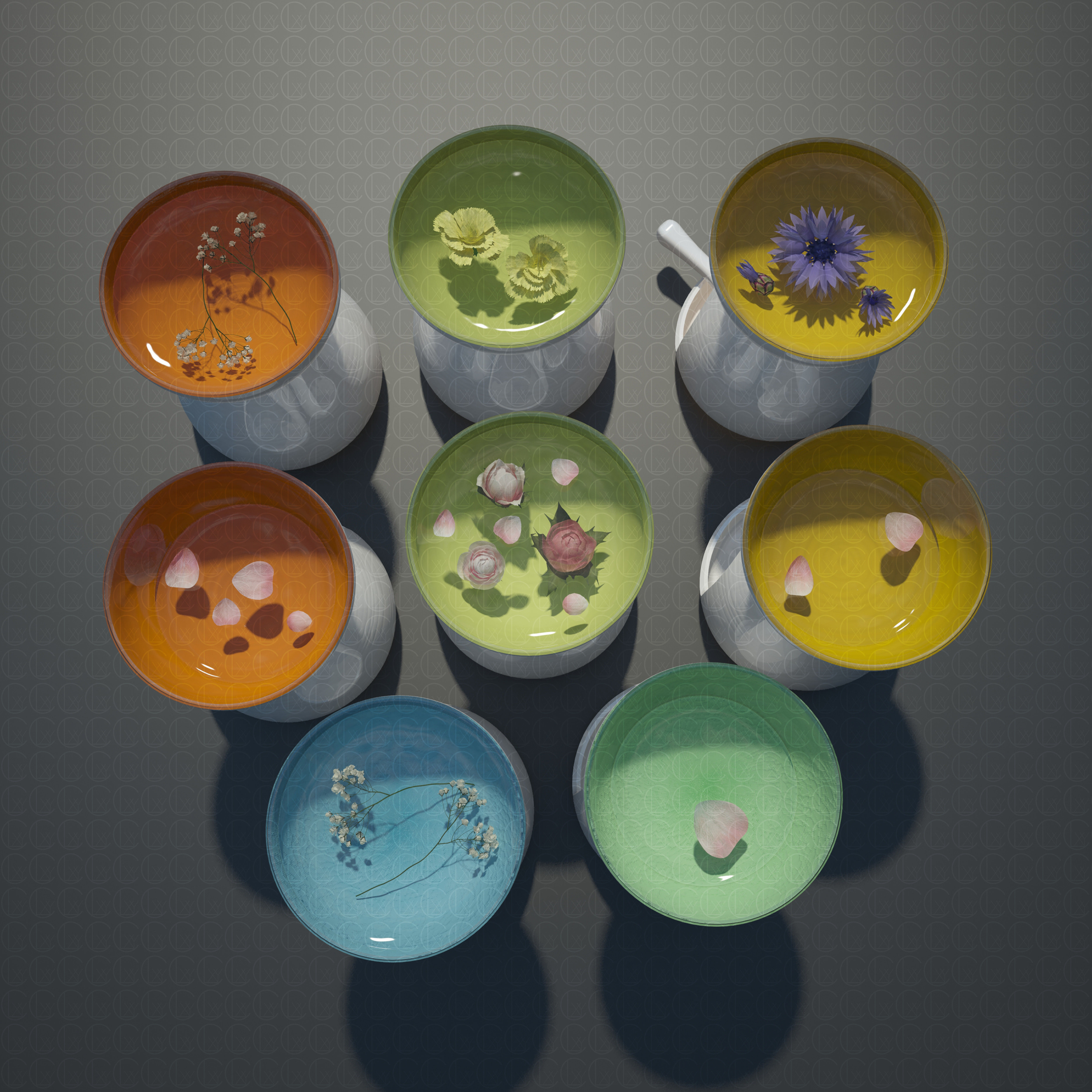 OIL BURNER DIFFUSERS 3D Model Collection_3