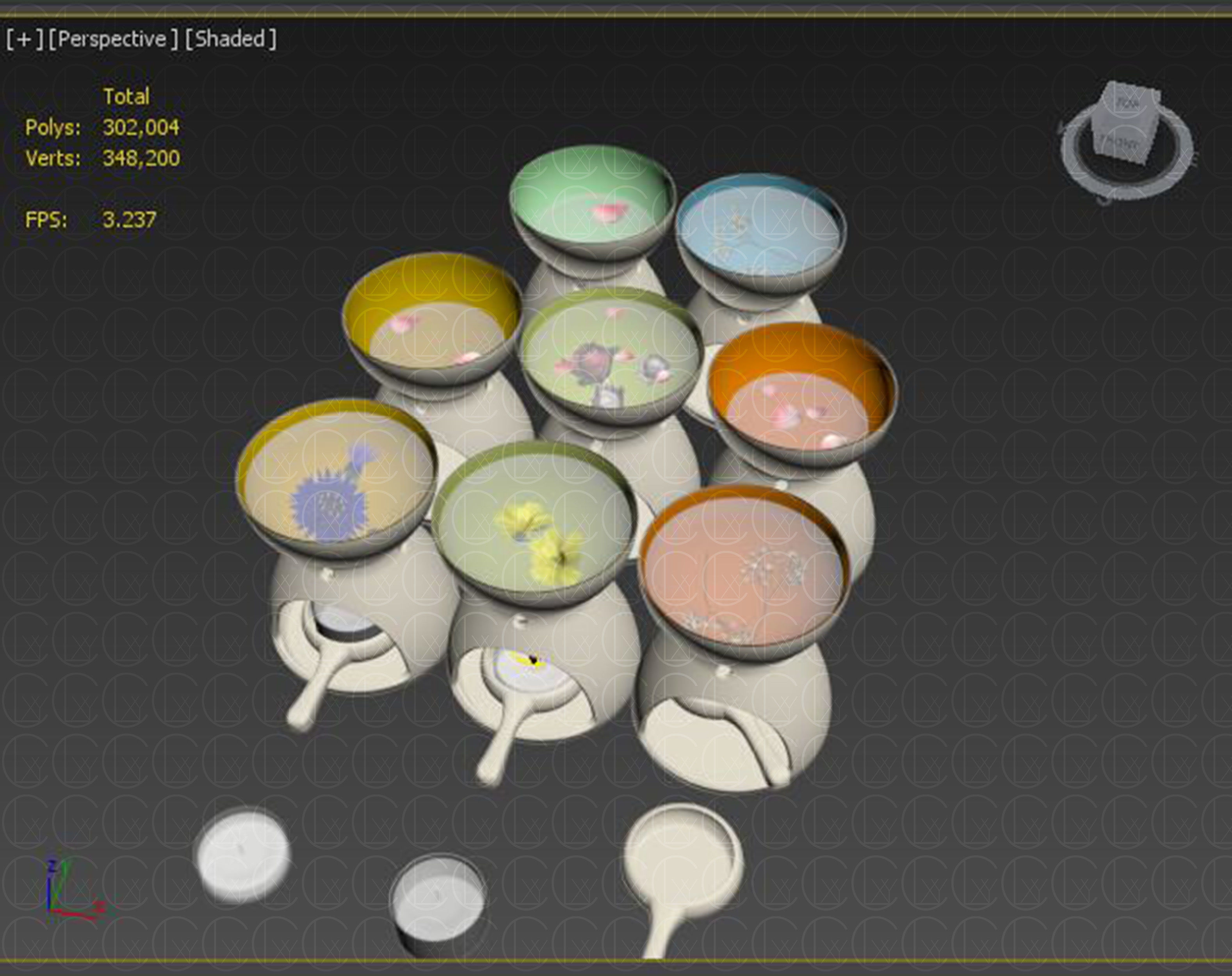 OIL BURNER DIFFUSERS 3D Model Collection_9