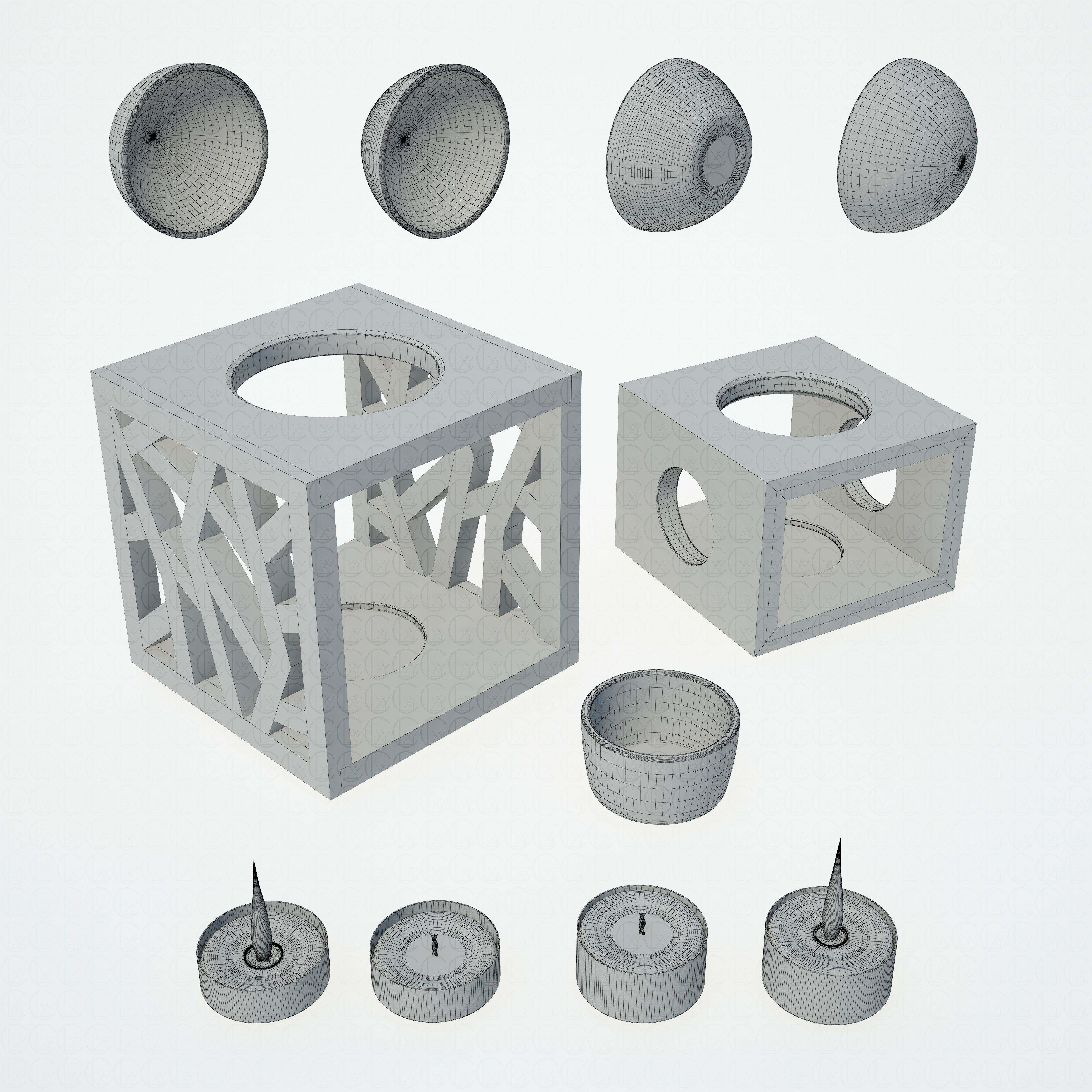 OIL BURNER DIFFUSERS 3D Model Collection_19