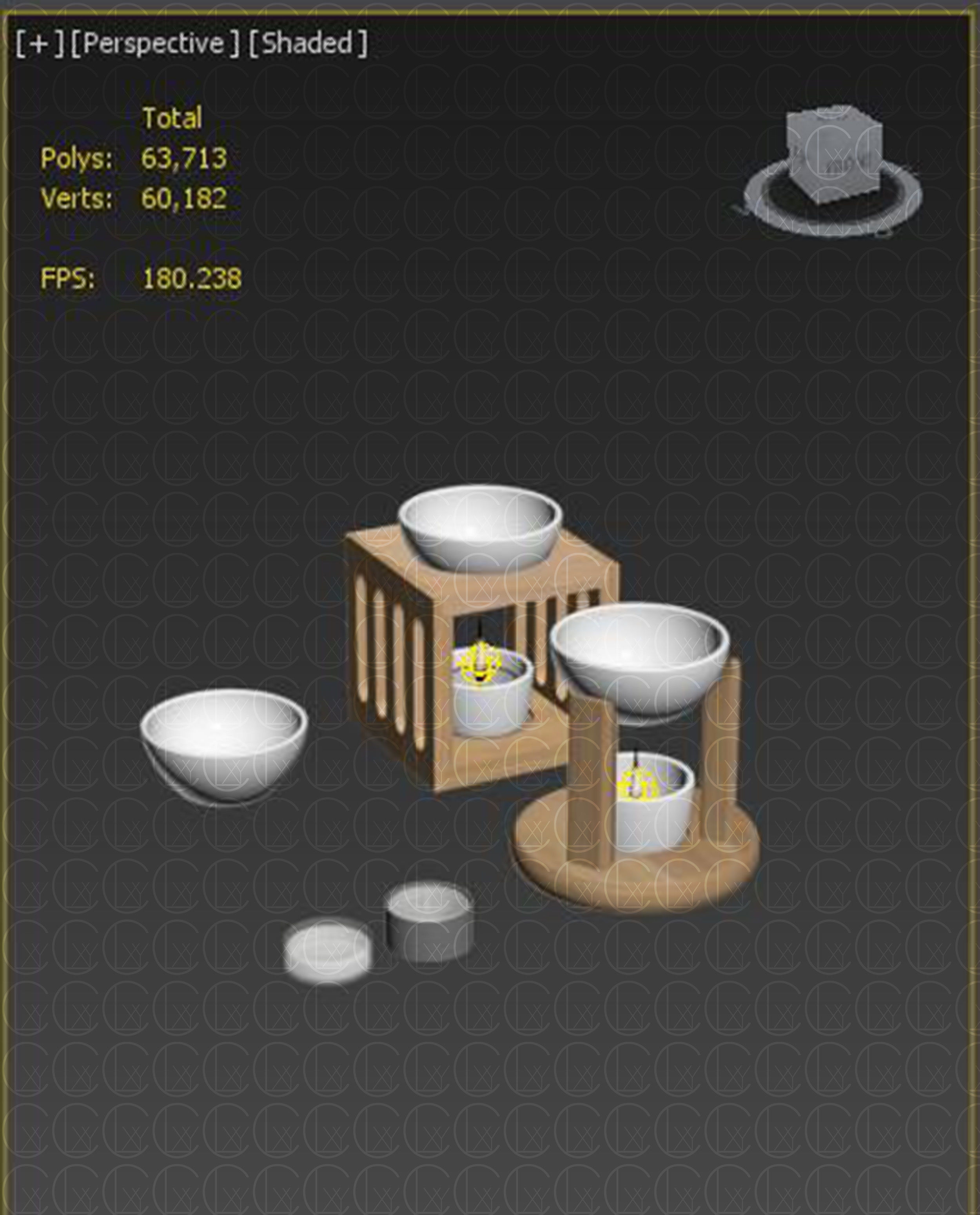 OIL BURNER DIFFUSERS 3D Model Collection_43