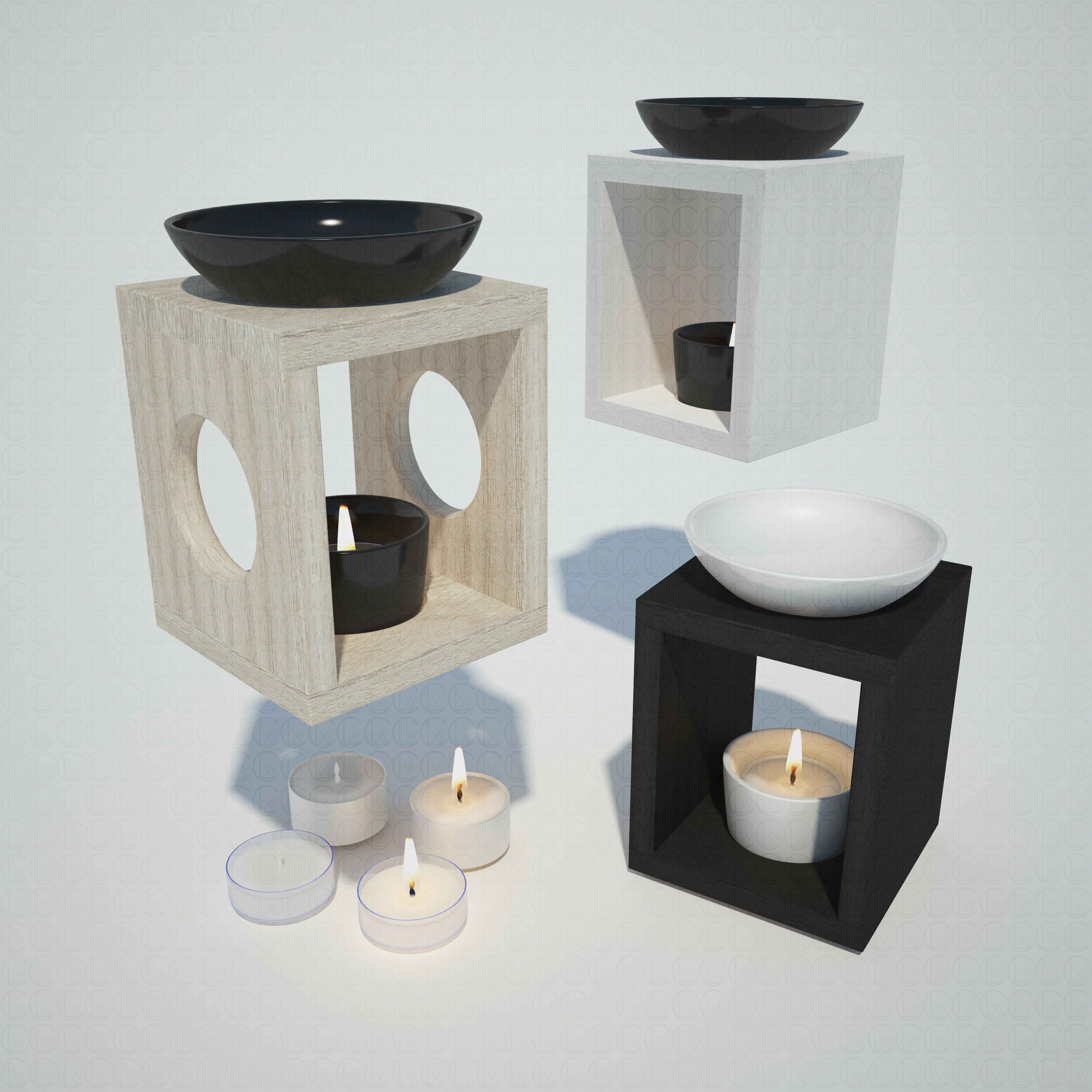 OIL BURNER DIFFUSERS 3D Model Collection_45
