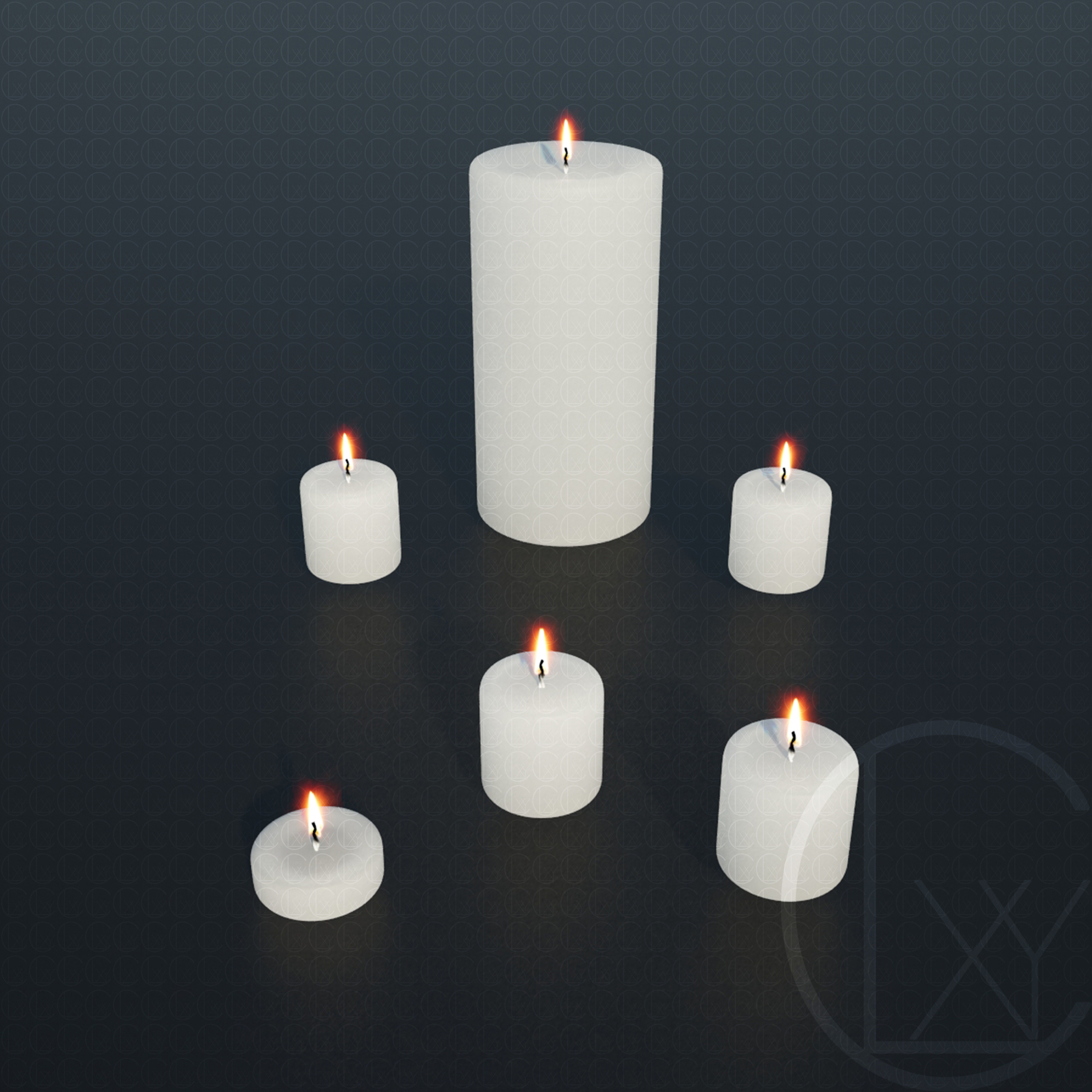 LANTERNS and CANDLE HOLDERS 3D Model Collection_17