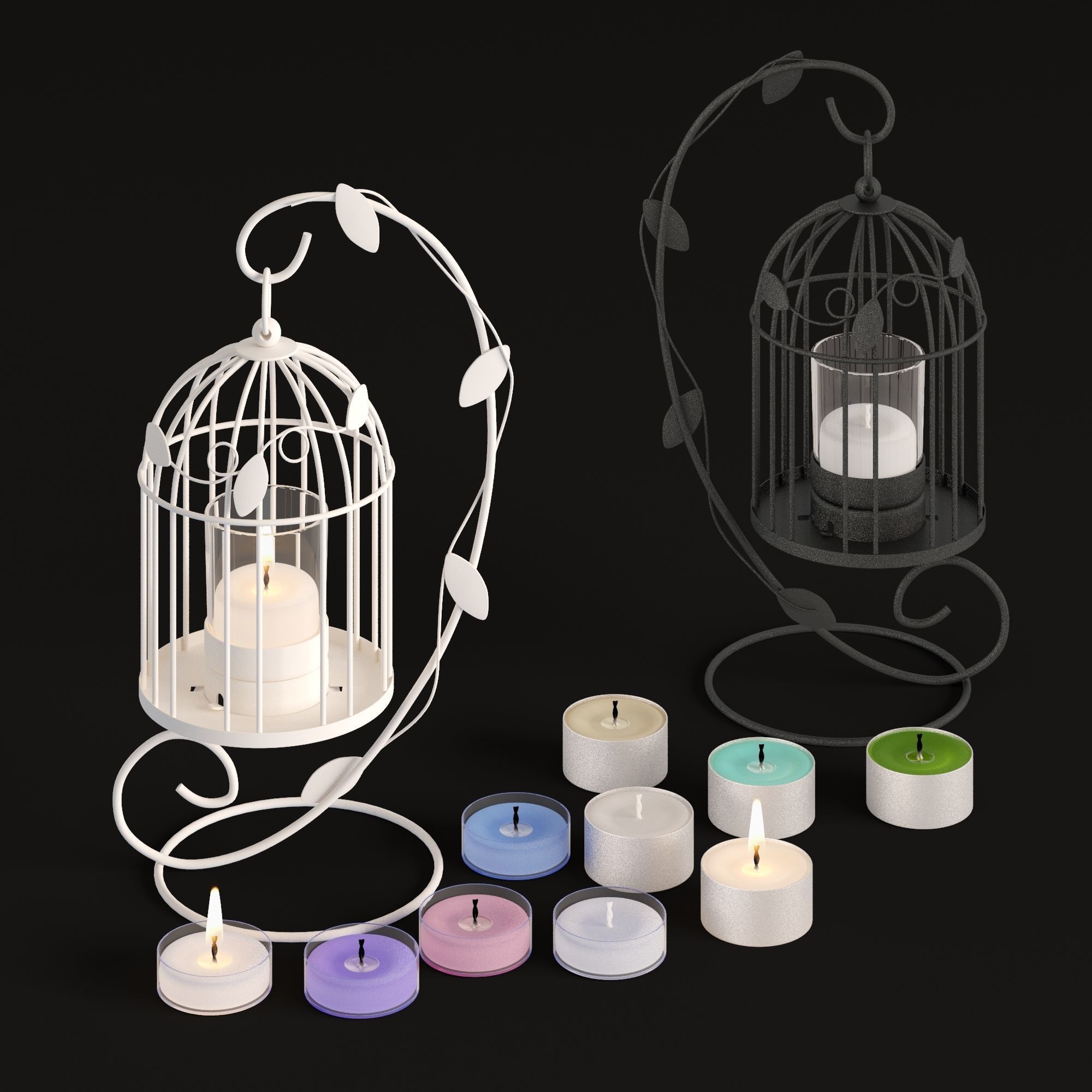 LANTERNS and CANDLE HOLDERS 3D Model Collection_26