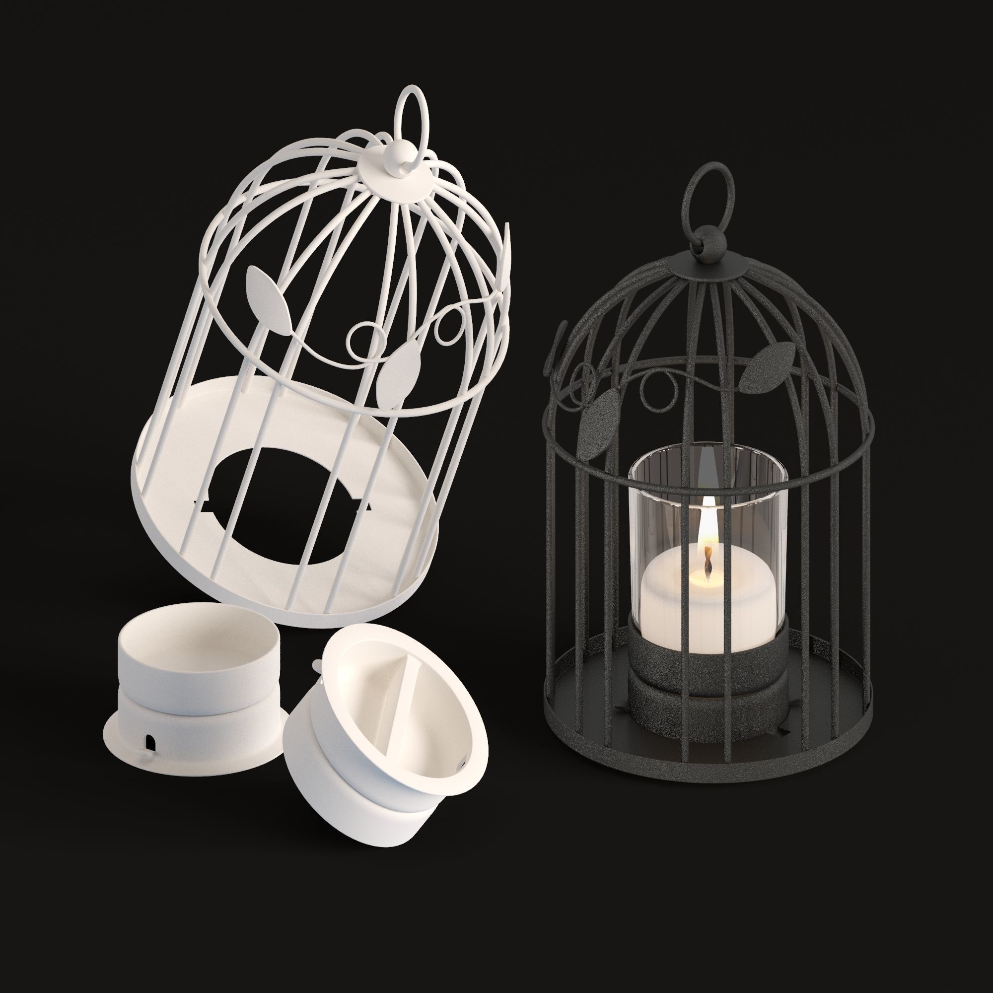LANTERNS and CANDLE HOLDERS 3D Model Collection_28