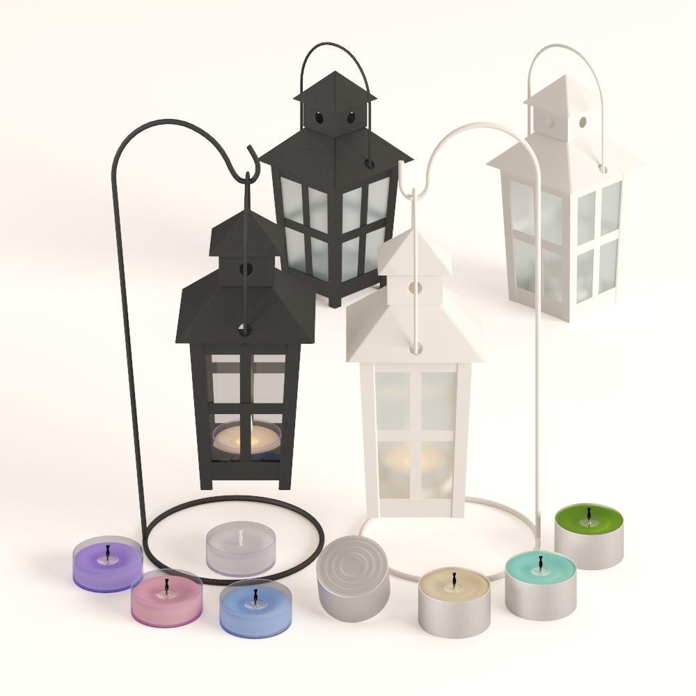 LANTERNS and CANDLE HOLDERS 3D Model Collection_32