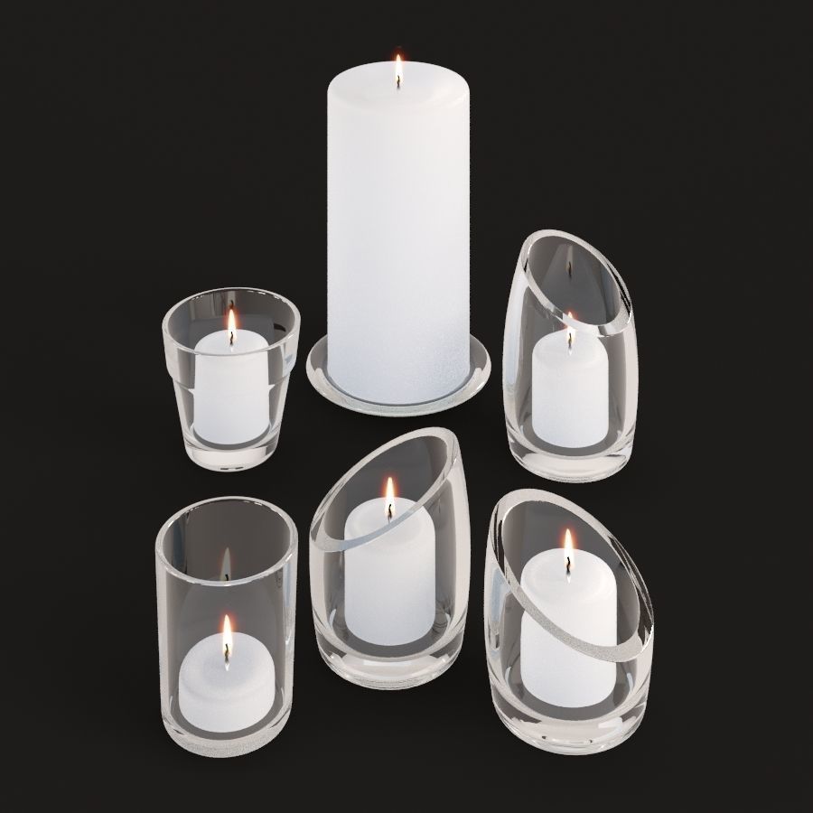 LANTERNS and CANDLE HOLDERS 3D Model Collection_12