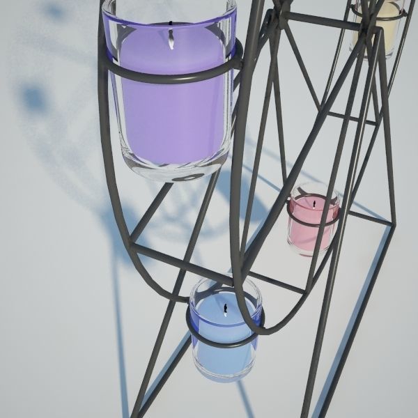 LANTERNS and CANDLE HOLDERS 3D Model Collection_10