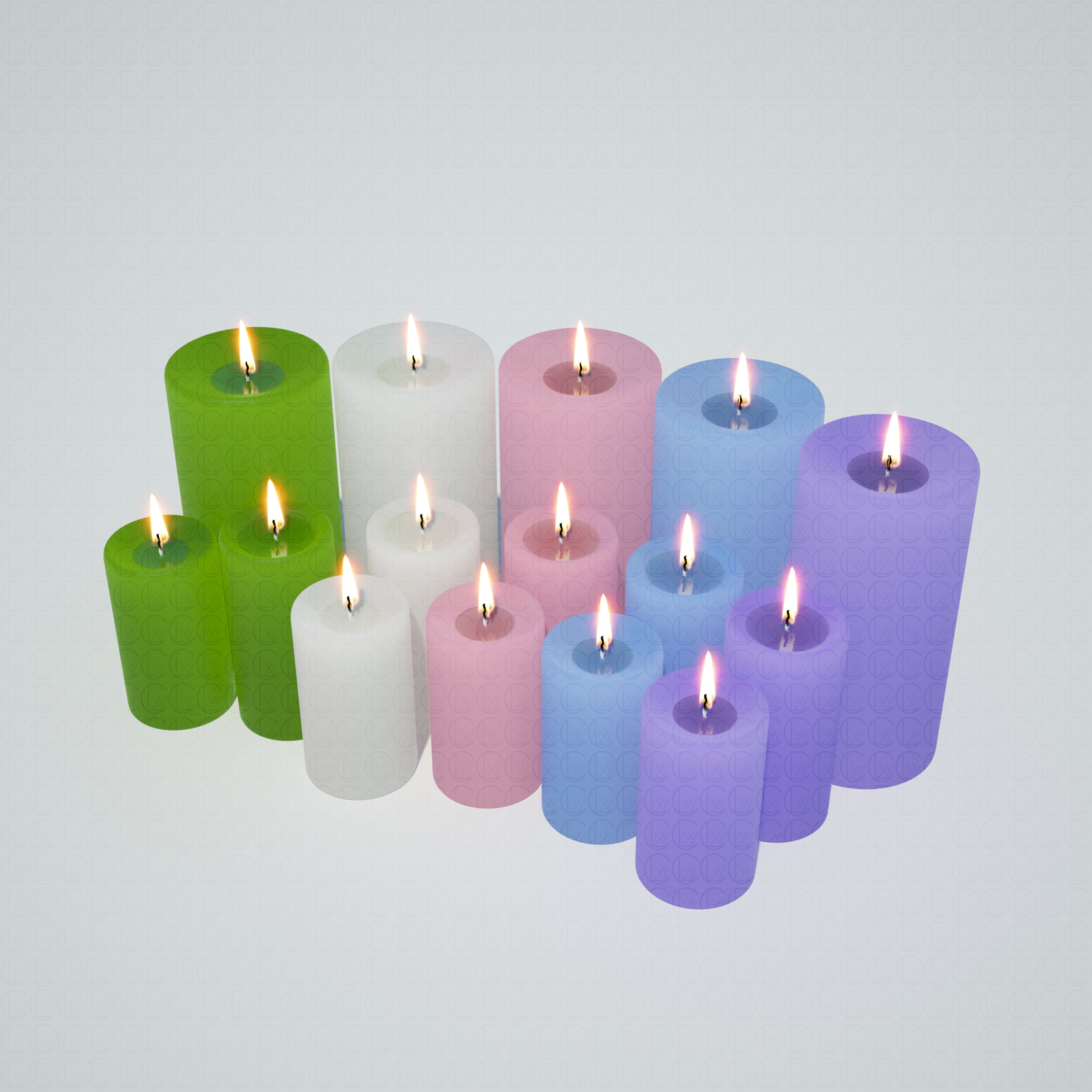 LANTERNS and CANDLE HOLDERS 3D Model Collection_4