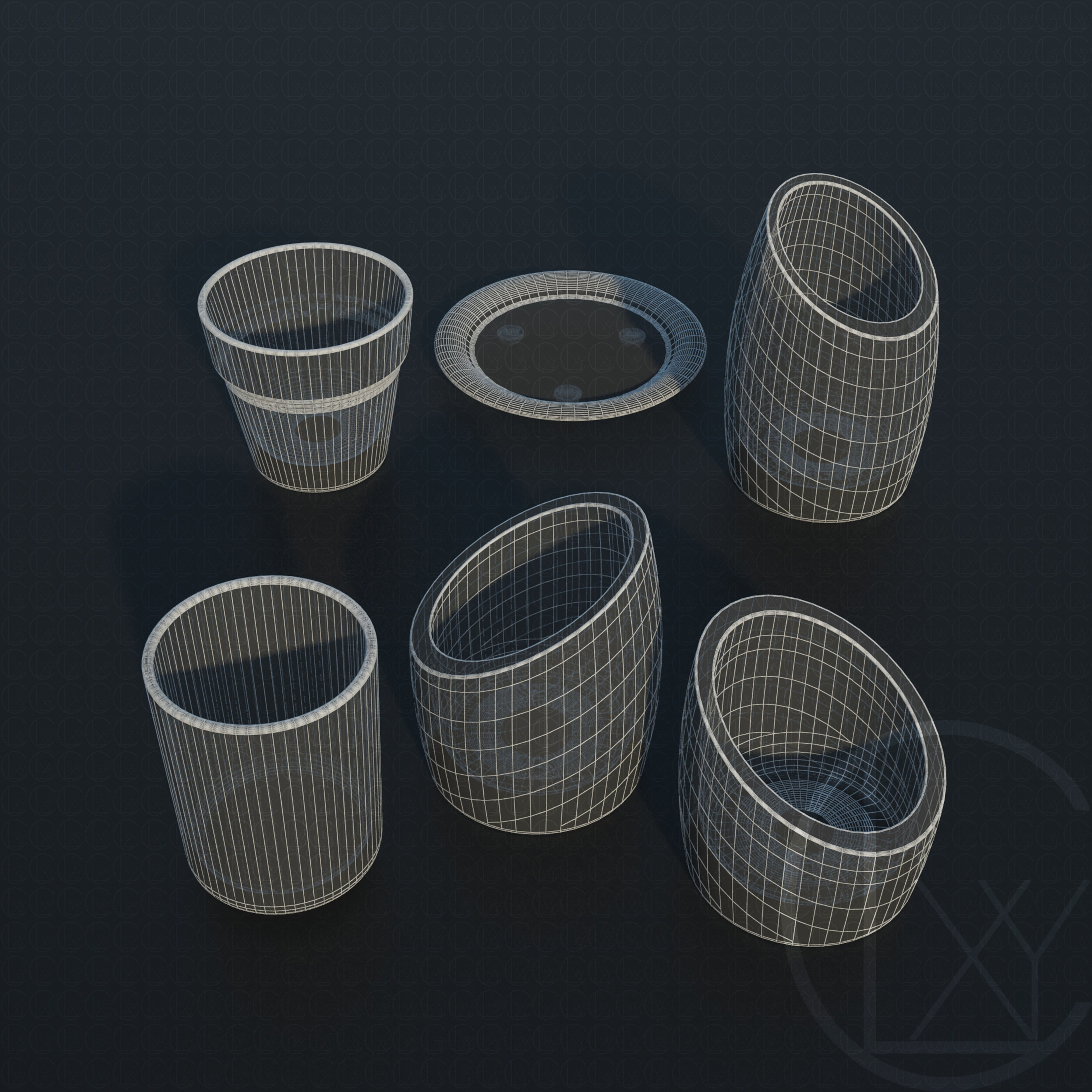 LANTERNS and CANDLE HOLDERS 3D Model Collection_16