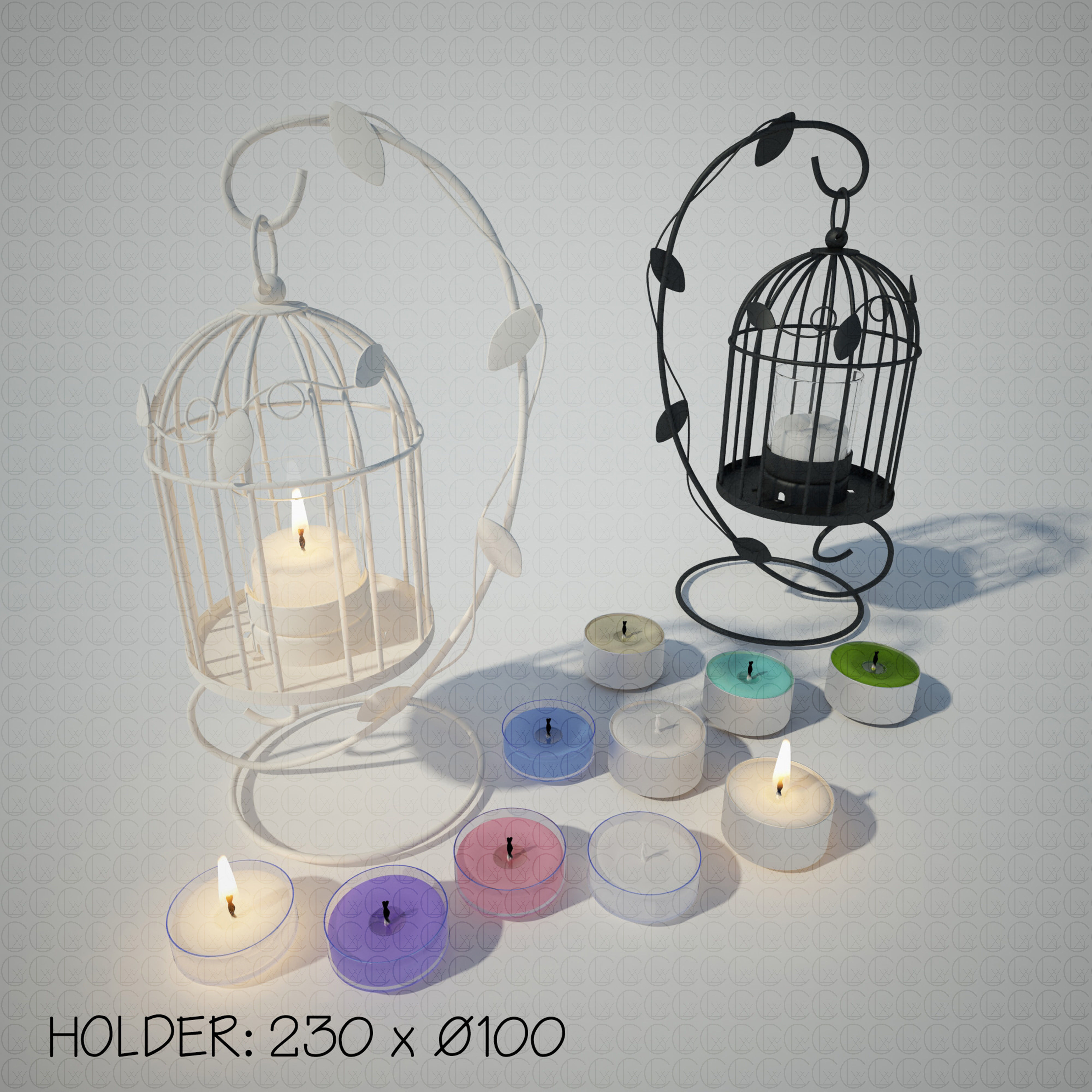 LANTERNS and CANDLE HOLDERS 3D Model Collection_27