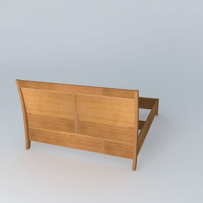 Bed Frame Free 3D model_1