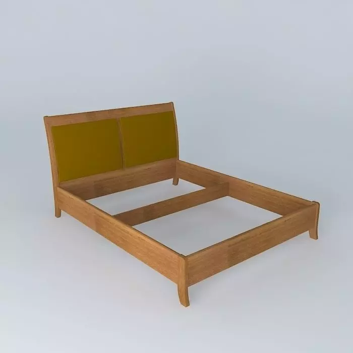 Bed Frame Free 3D model_0