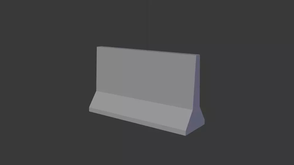 Baricade hanging lamp 3D model_0