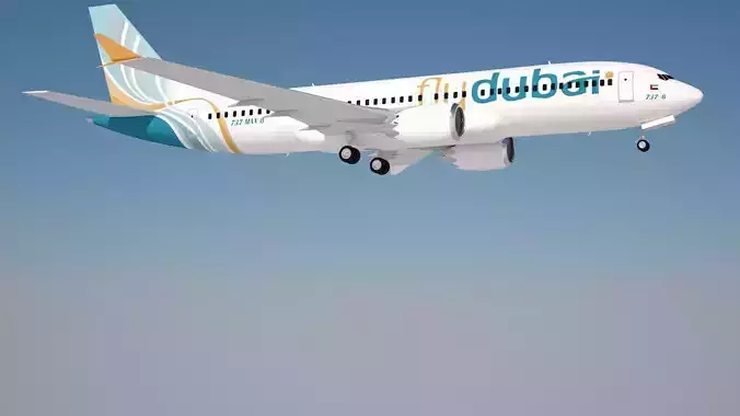 Flydubai Boeing 737 max 8 3D model