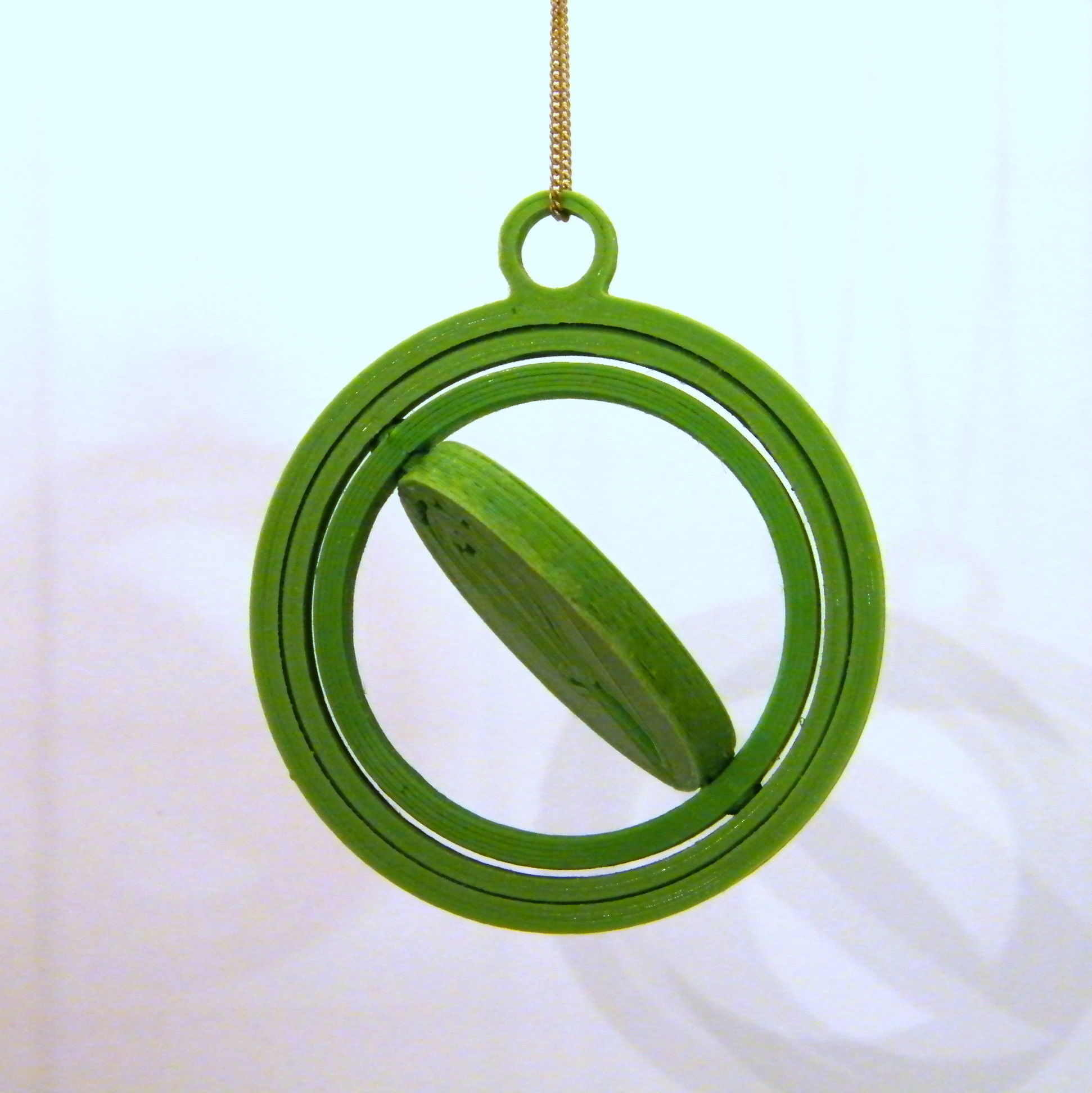 ROTARY ARMILLARY KEYCHAIN 3D print model_3