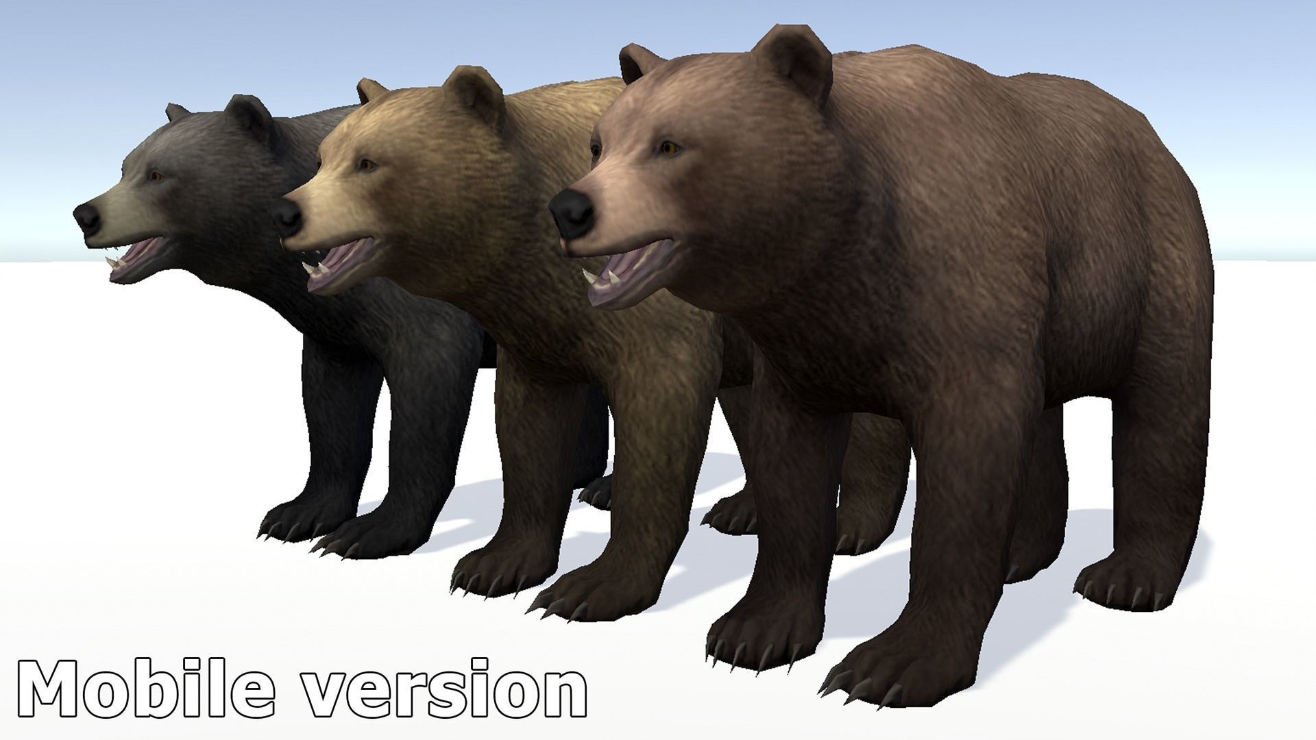 BEAR - FEMALE Low-poly 3D model_12
