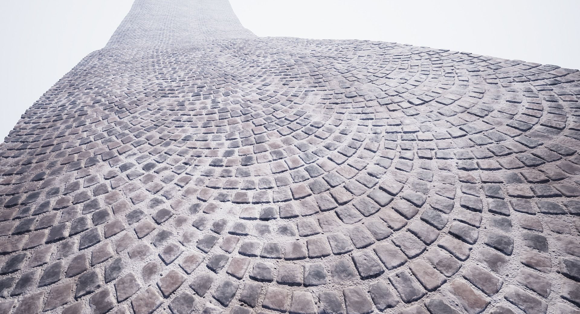 Procedural cobblestone material Low-poly 3D model_21