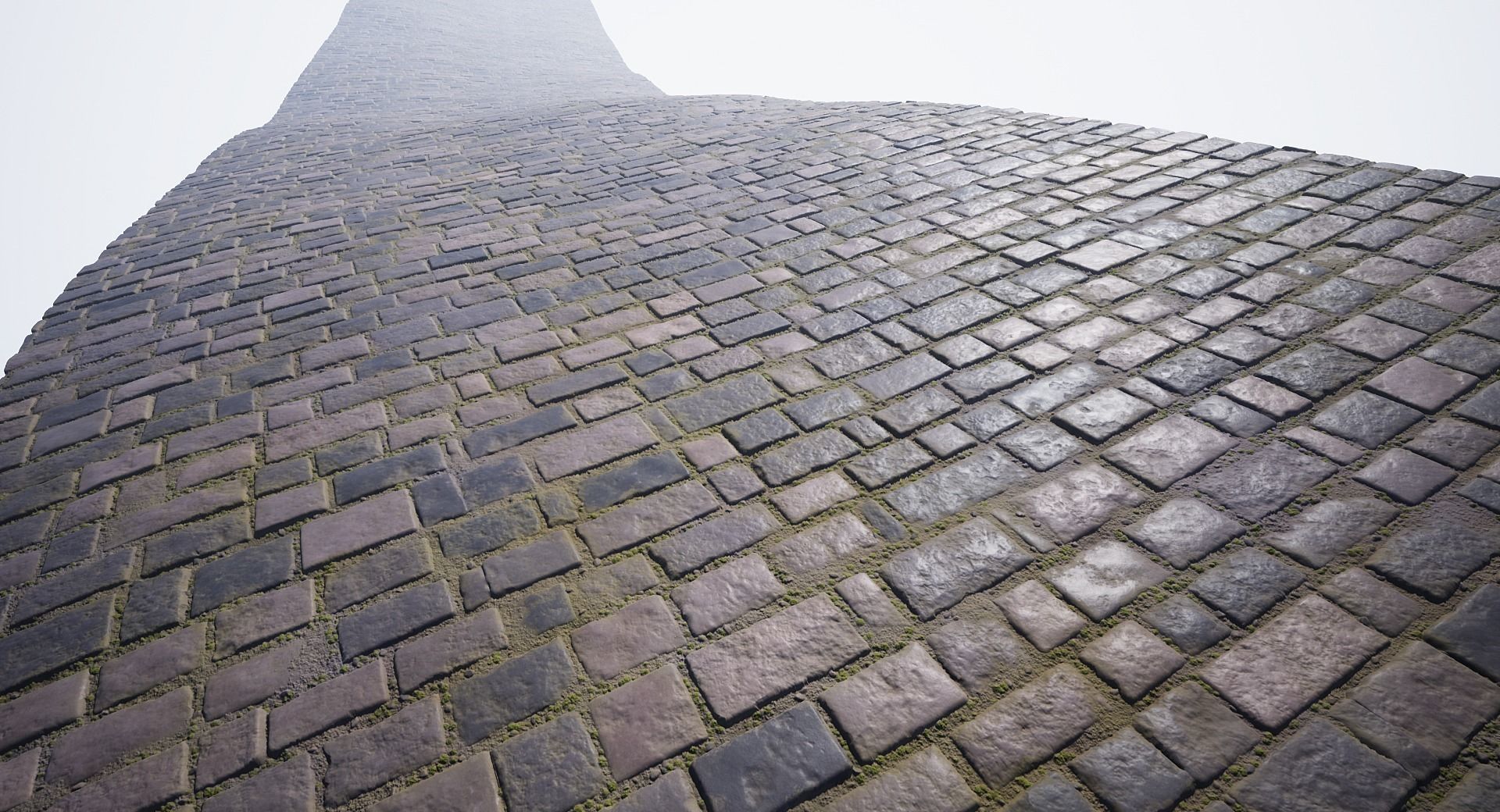 Procedural cobblestone material Low-poly 3D model_16