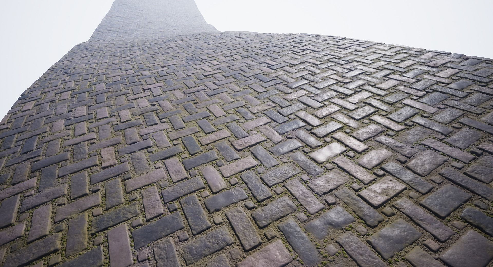 Procedural cobblestone material Low-poly 3D model_17