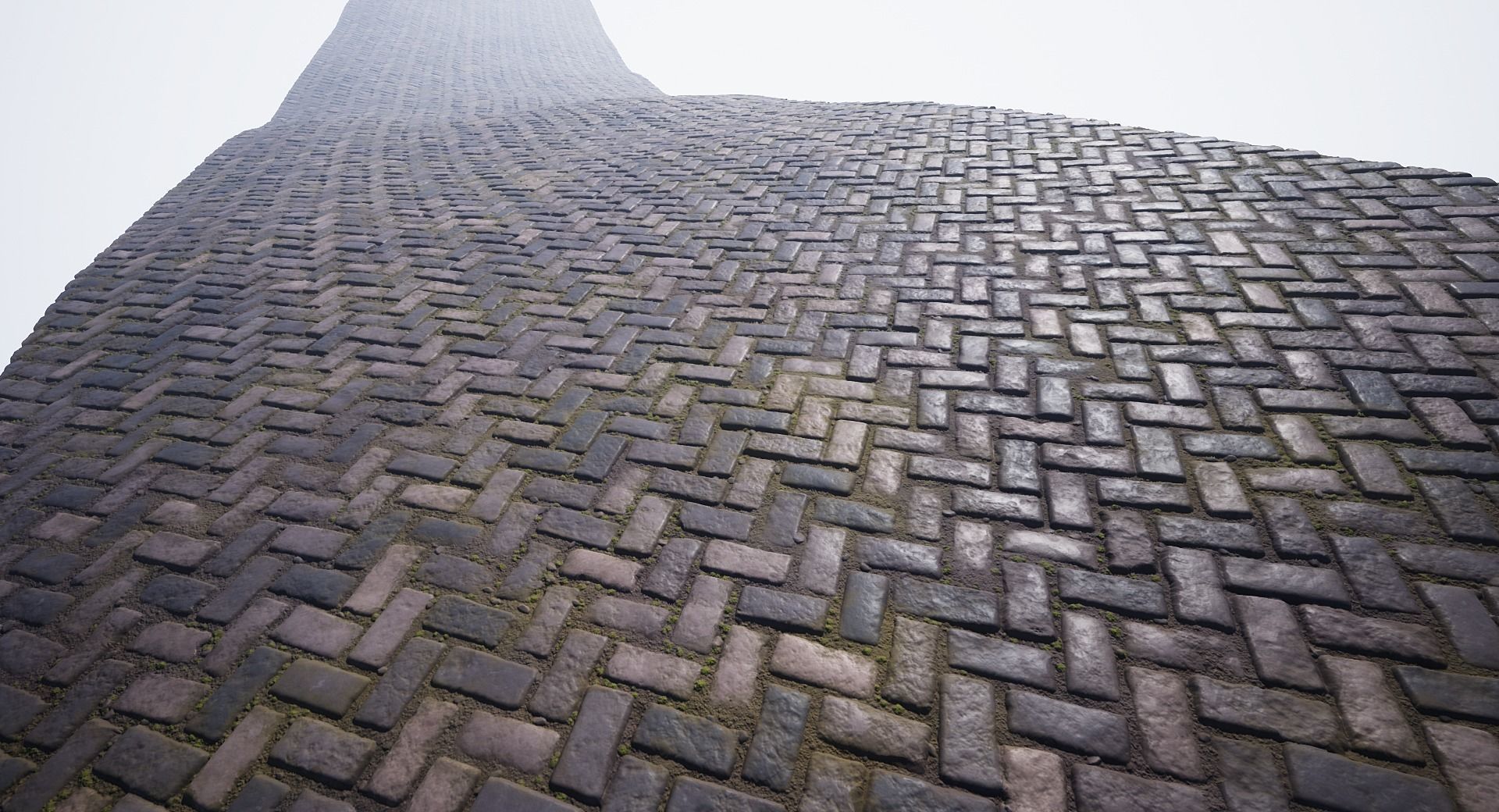 Procedural cobblestone material Low-poly 3D model_6