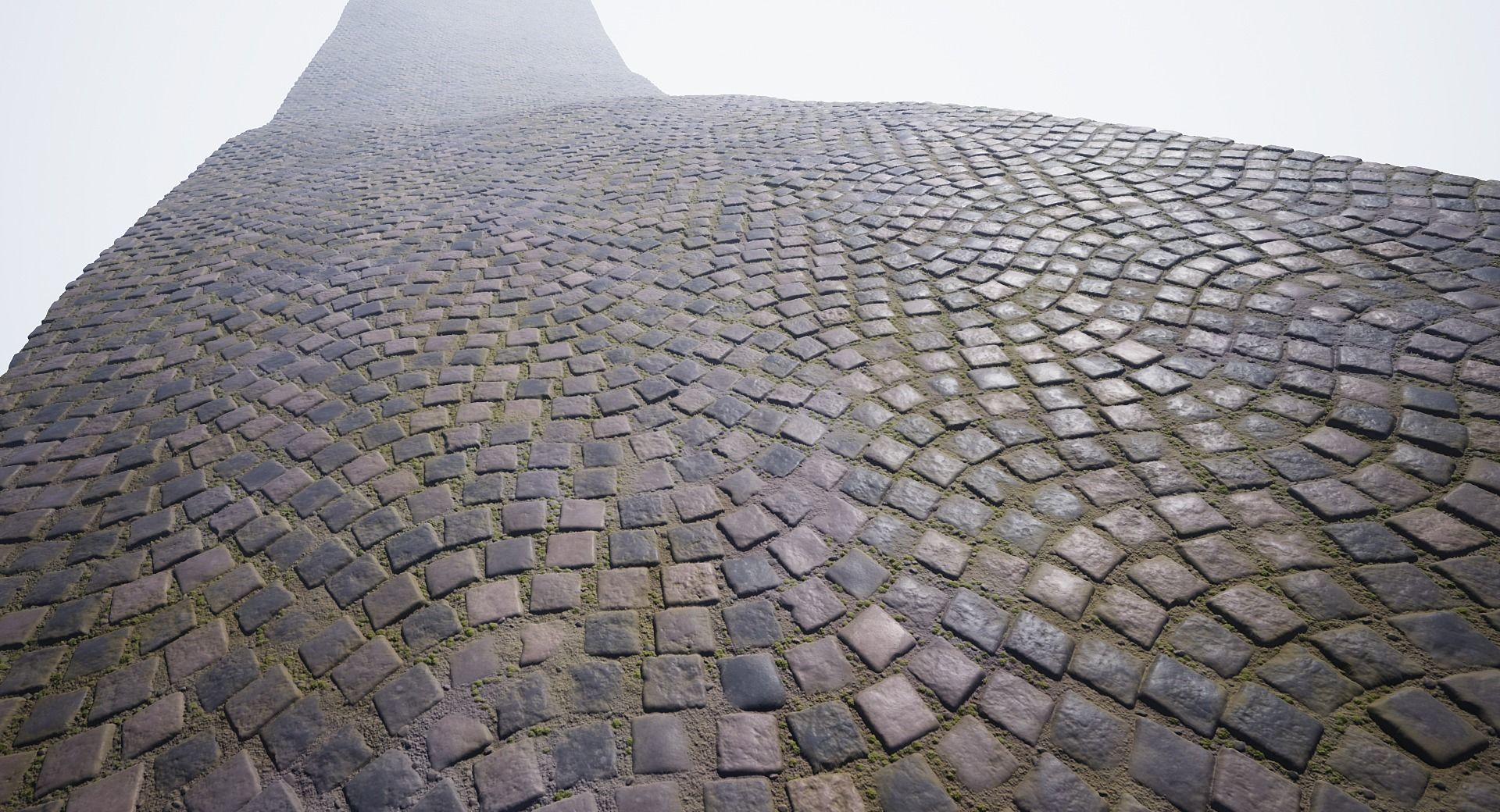 Procedural cobblestone material Low-poly 3D model_10