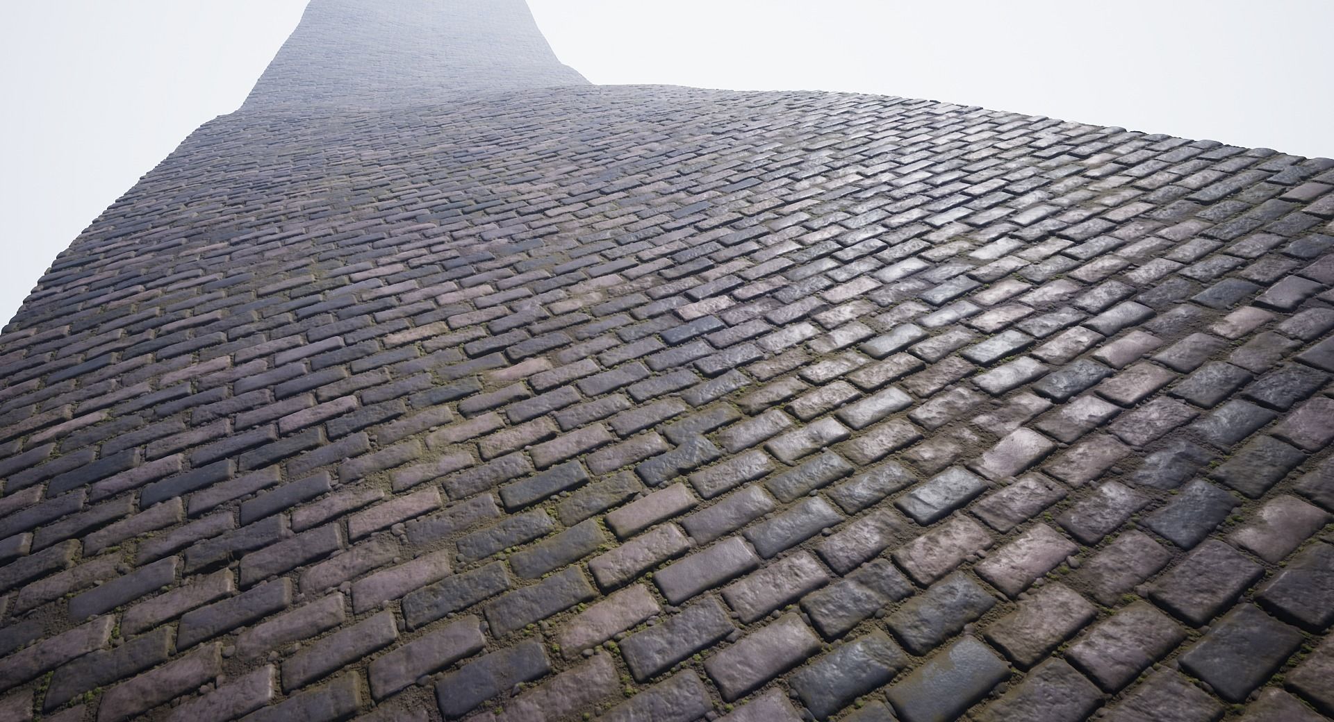 Procedural cobblestone material Low-poly 3D model_1