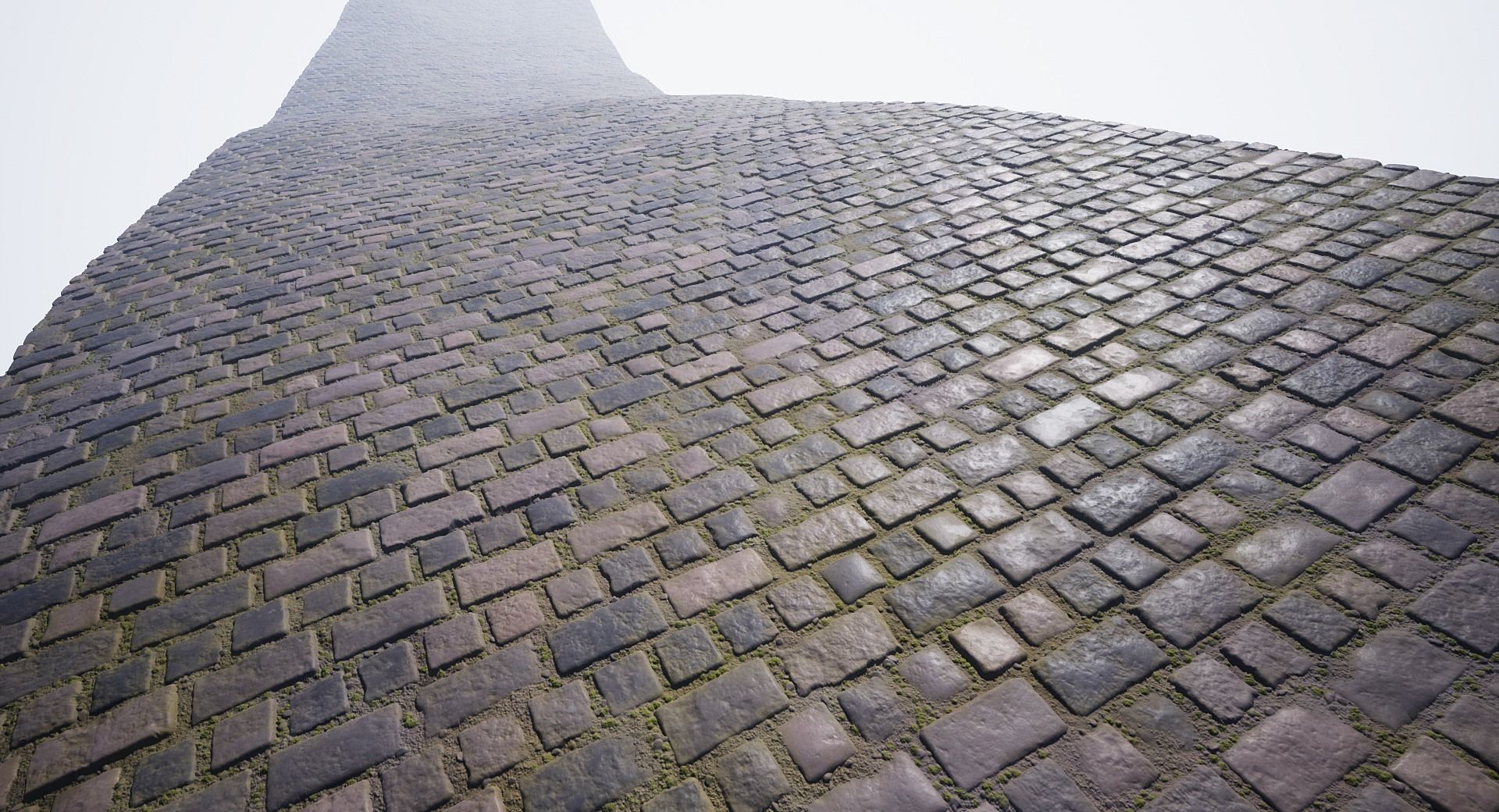 Procedural cobblestone material Low-poly 3D model_13