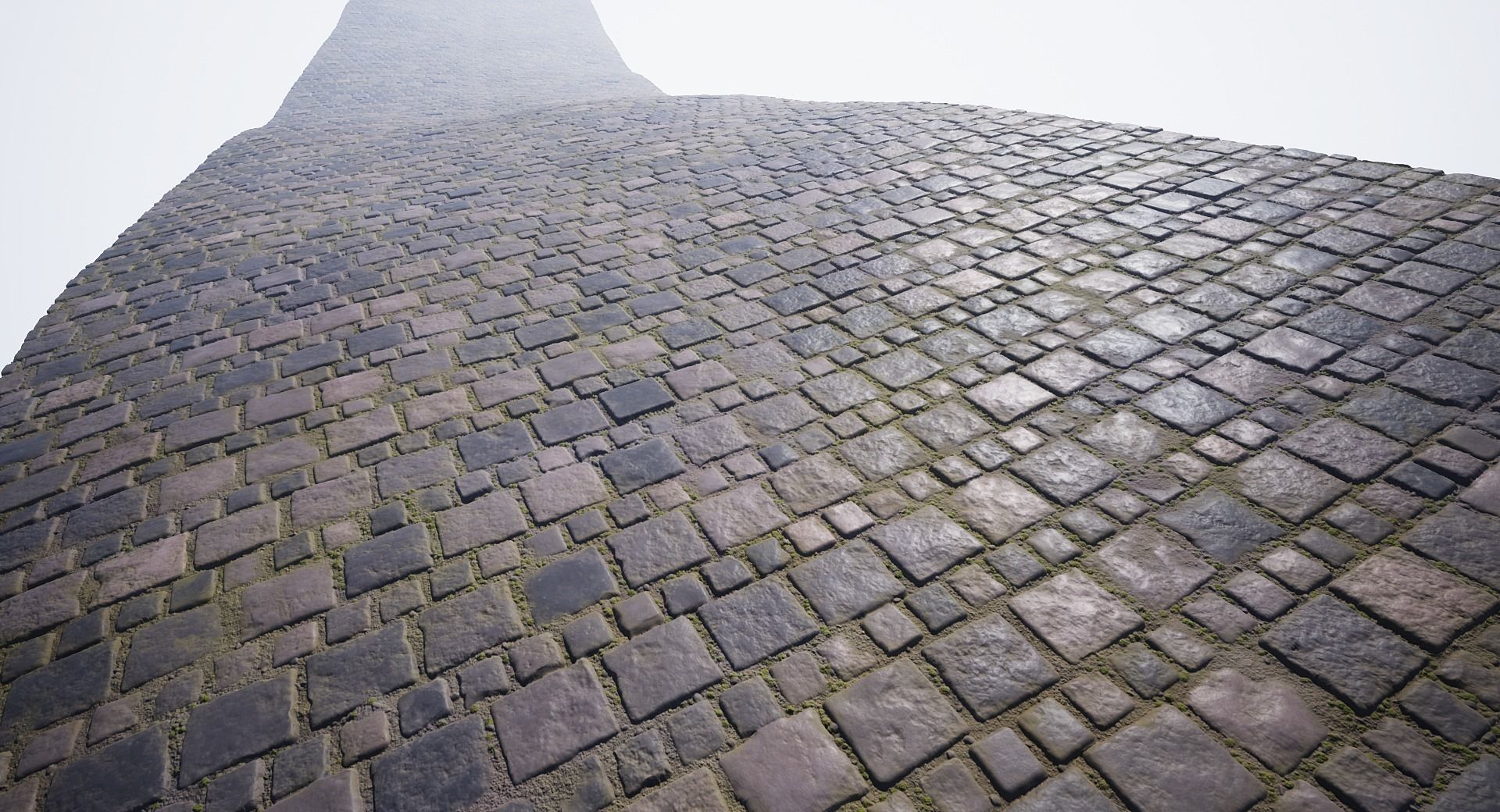 Procedural cobblestone material Low-poly 3D model_15