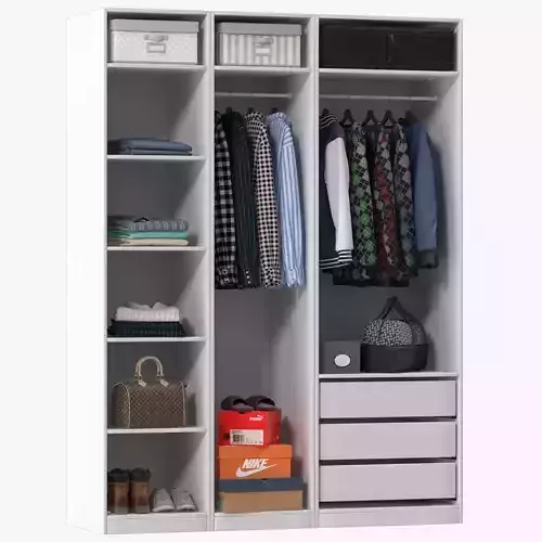 Wardrobe PAX 3D model