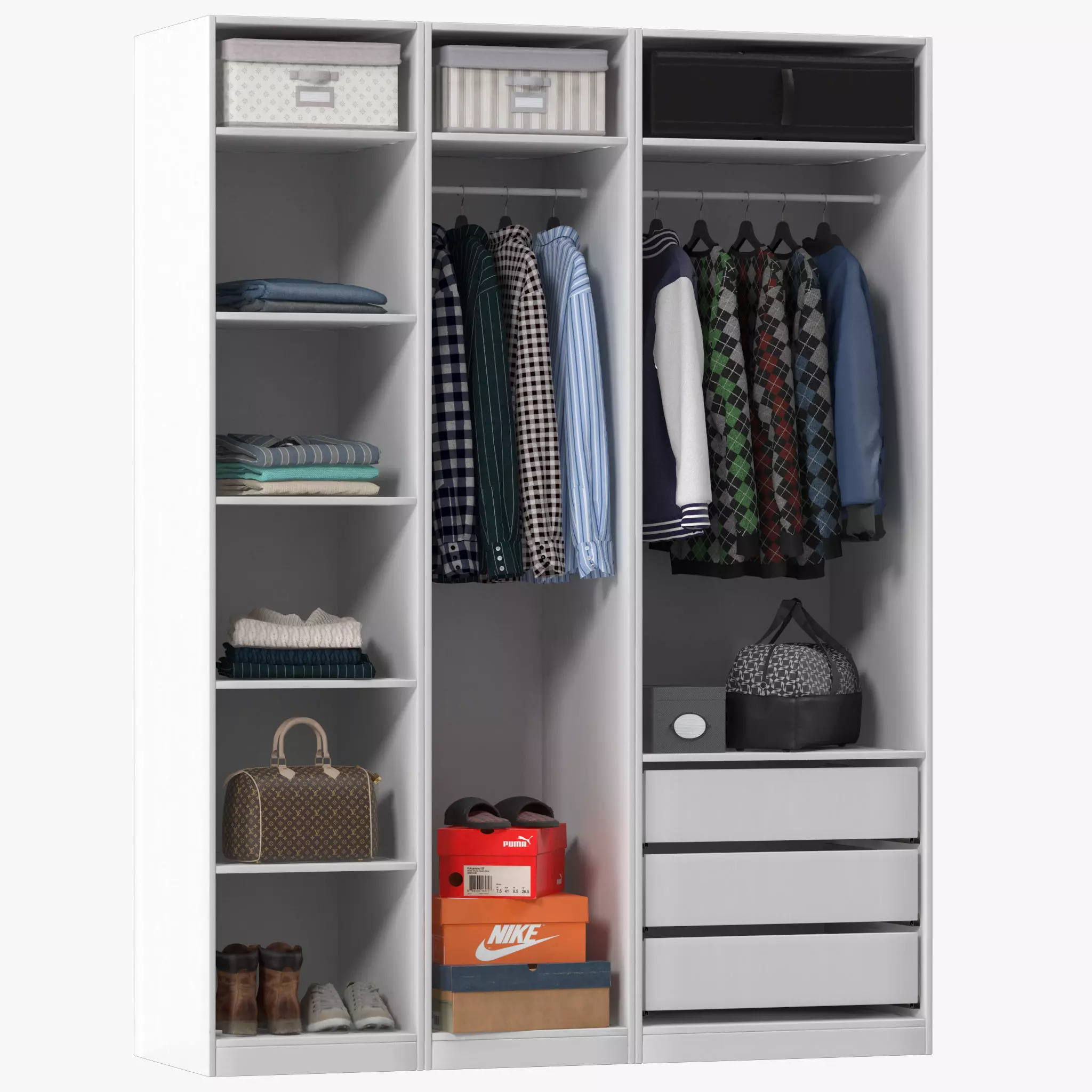 Wardrobe PAX 3D model_0