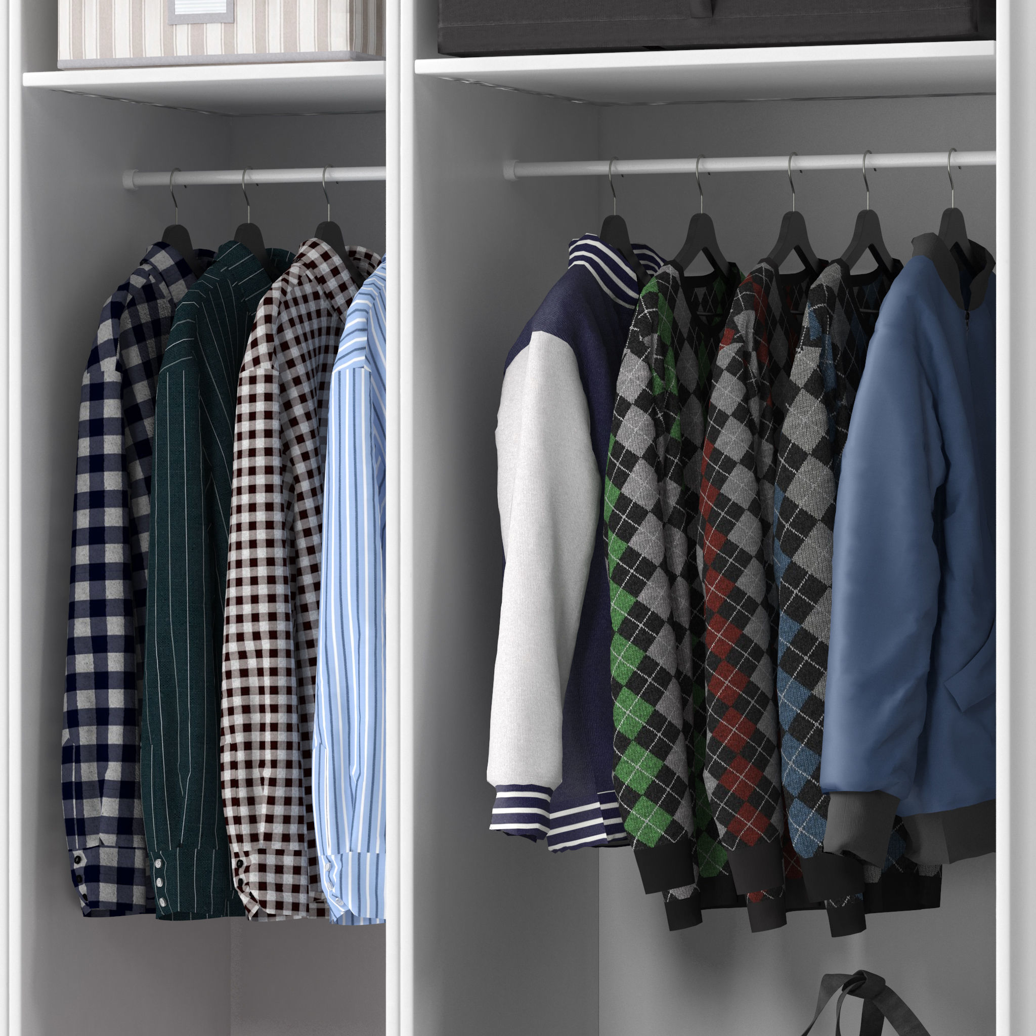 Wardrobe PAX 3D model_6