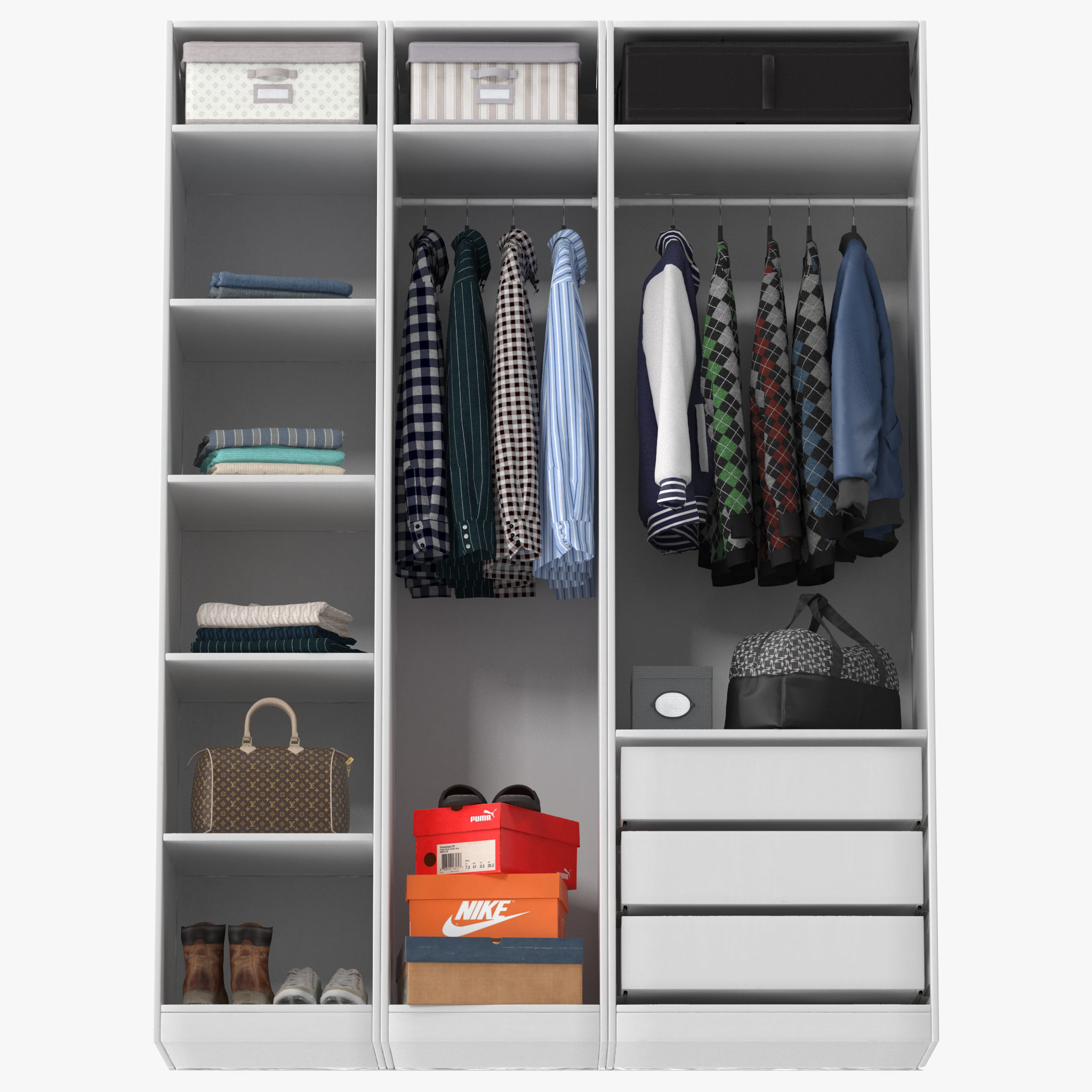 Wardrobe PAX 3D model_5