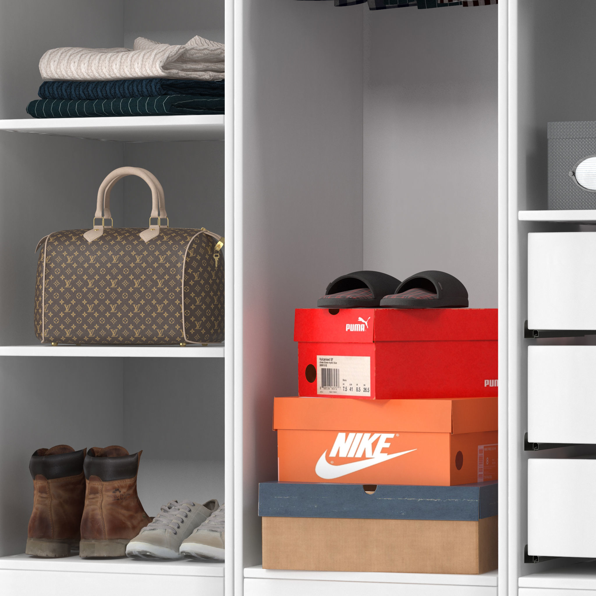 Wardrobe PAX 3D model_7