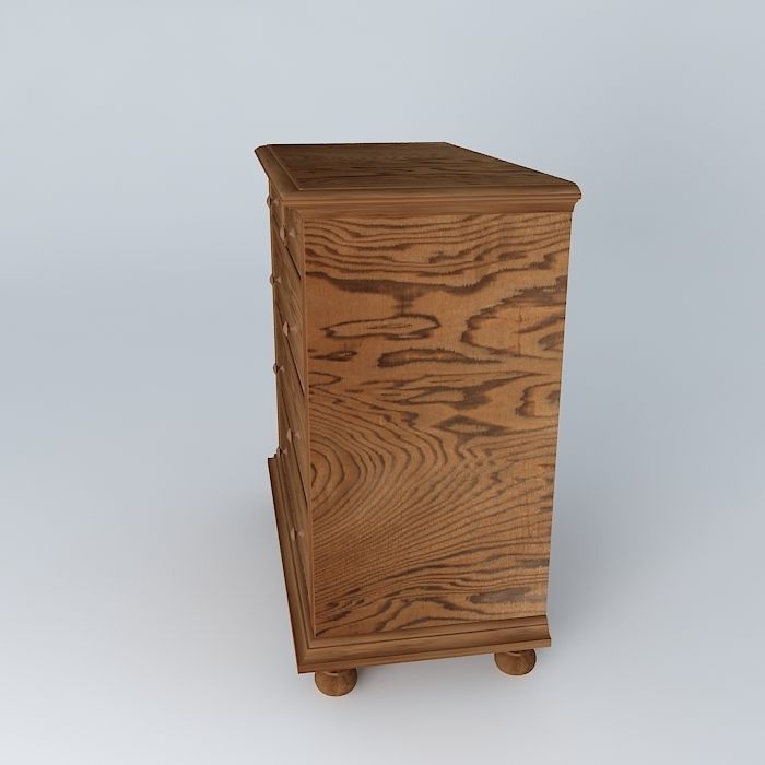 Convenient Chest of Drawers Free 3D model_2