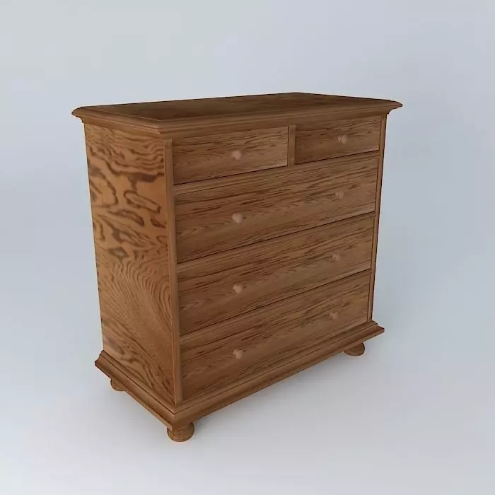 Convenient Chest of Drawers Free 3D model_0