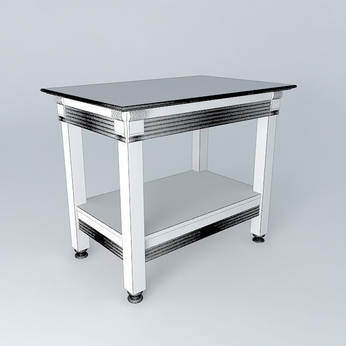Tea Table Free 3D model_3