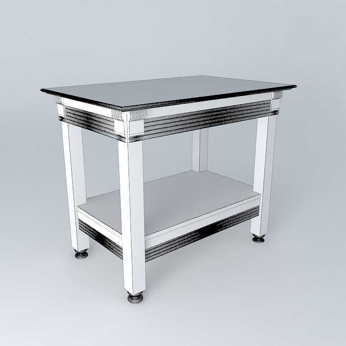 Tea Table Free 3D model_4