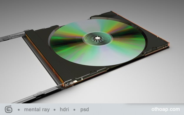 CD  Jewel Case and CD Disc 3D model_2