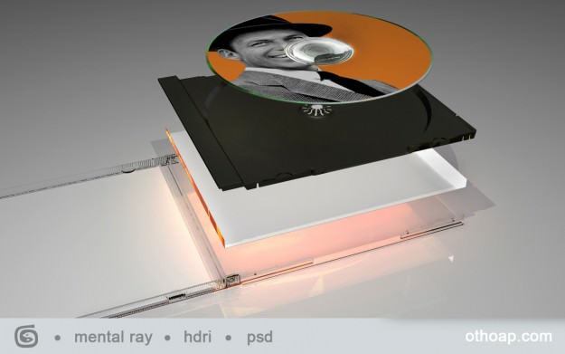 CD  Jewel Case and CD Disc 3D model_3