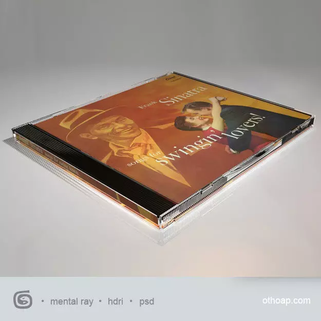 CD  Jewel Case and CD Disc 3D model_0