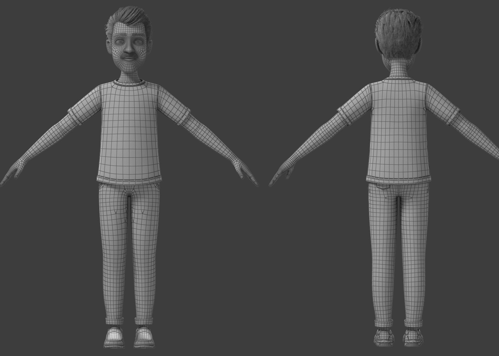 Cartoon Man 3D model | CGTrader