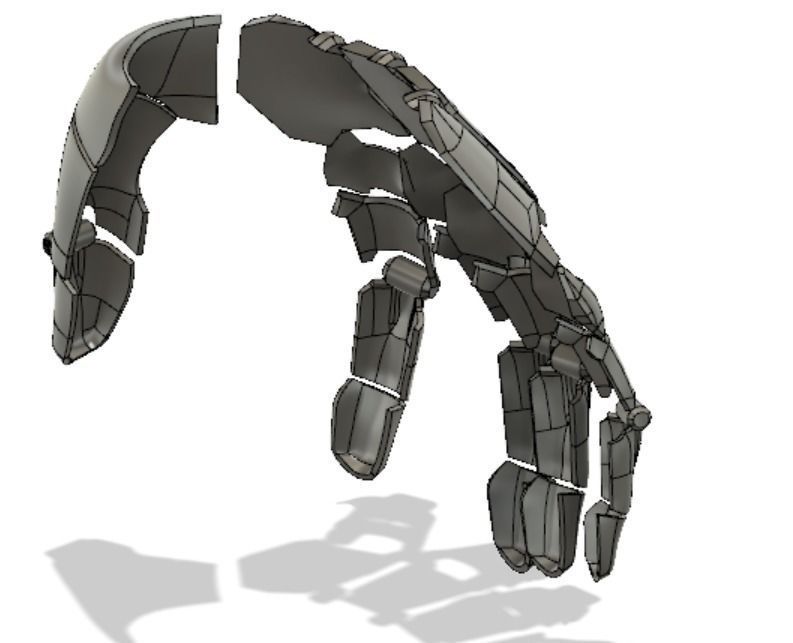 Genji robotic hand  3D print model_2