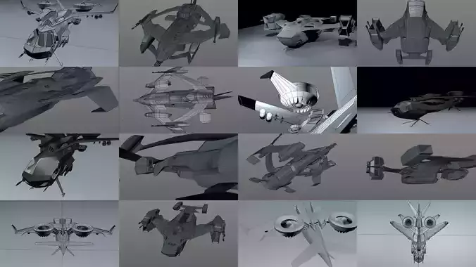 Yeti fleet  3D Model Collection