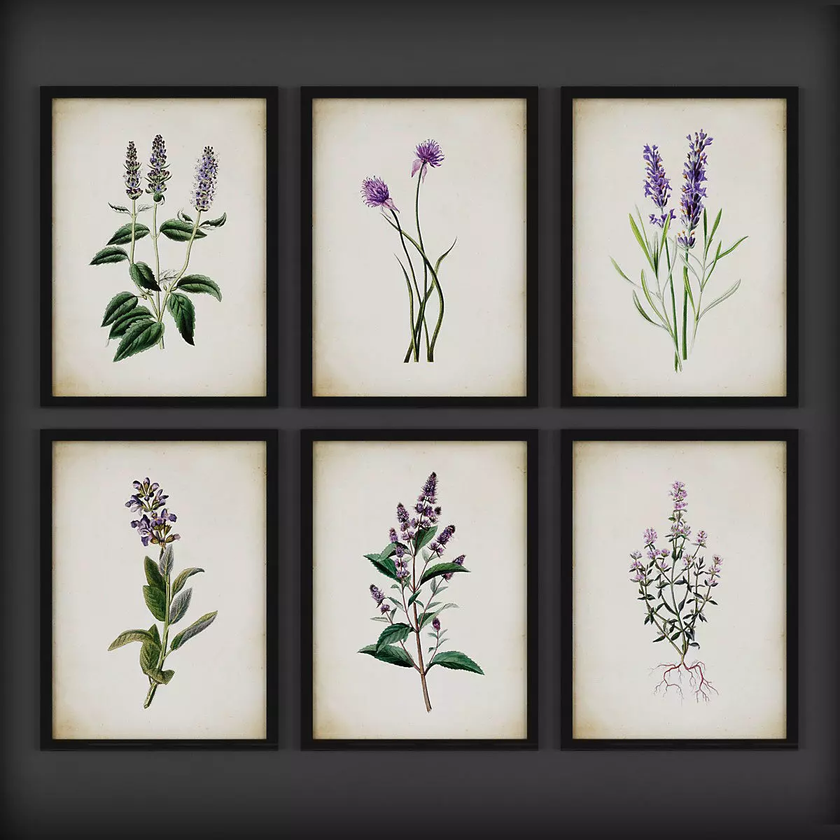 Picture Frames Low-poly 3D model_0