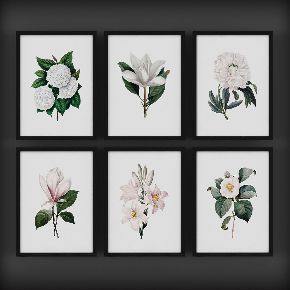 Picture Frames Low-poly 3D model_2