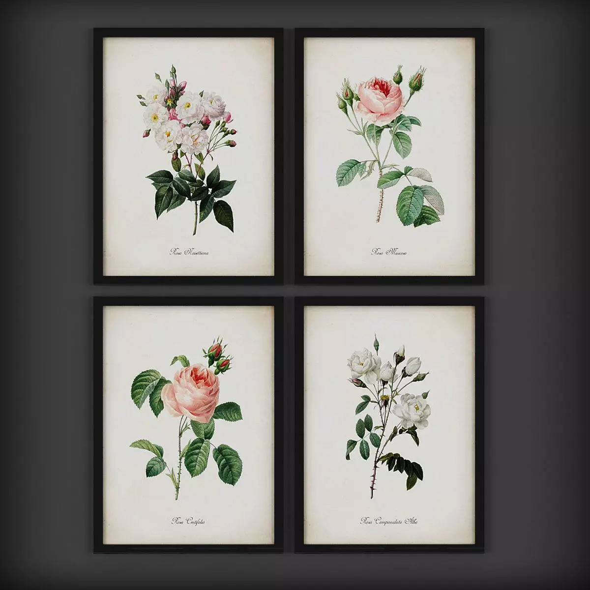 Picture Frames Low-poly 3D model_0